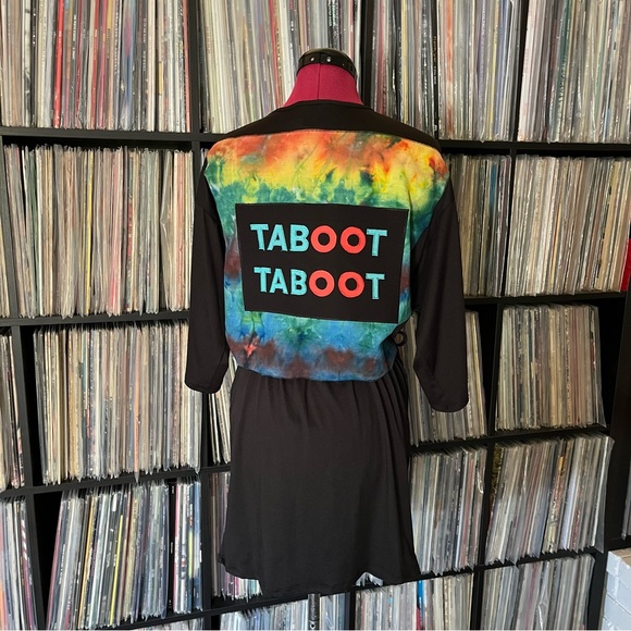 PHISH donut TABOOT llama ♻️🌈⭕️ ice dyed party robe wrap festival sphere - Picture 2 of 11